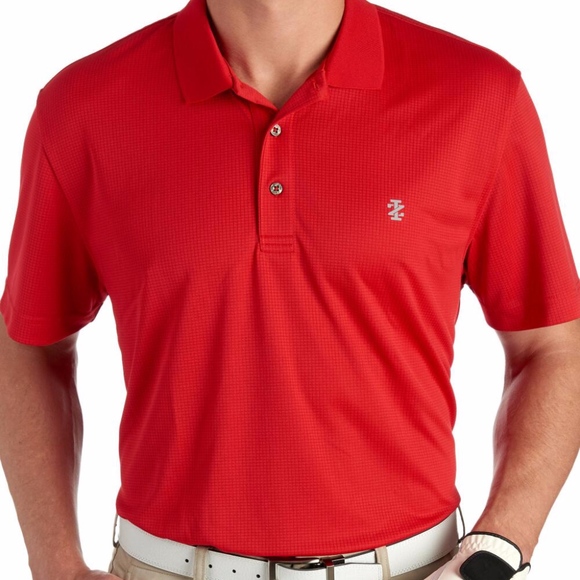 Izod Other - NWT Men's Red Izod Grid Polo Shirt; XXL